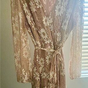 Chic Lace Wrap Dress